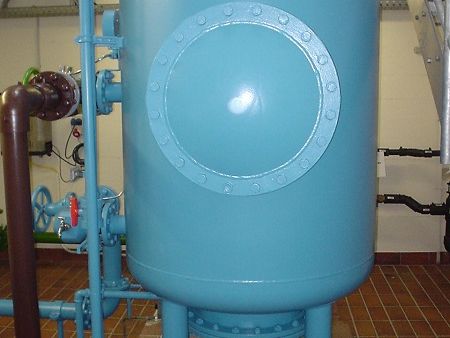 IKS Trinkwasseraufbereitung Kiesfilter neu befüllt zur Entmanganung und Enteisenung