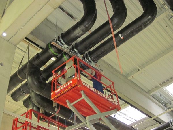 IKS Kunststoff- und Stahlverarbeitungs GmbH Ingelheim Rohrleitungsbauer PE Deckenmontage Fa. Wiegel