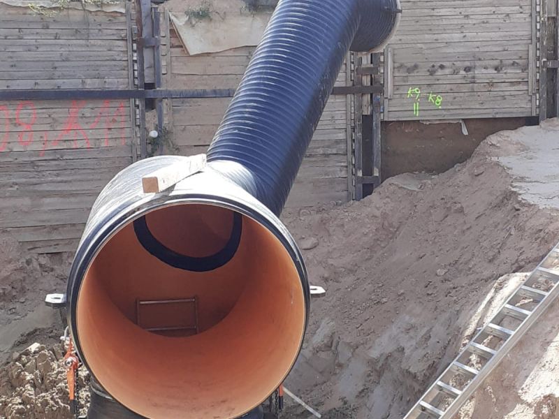 IKS Kunststoffrohrleitungsbau Montage Wickelrohr